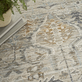 Nourison Nyle NYE02 Ivory Taupe Area Rug Room Image