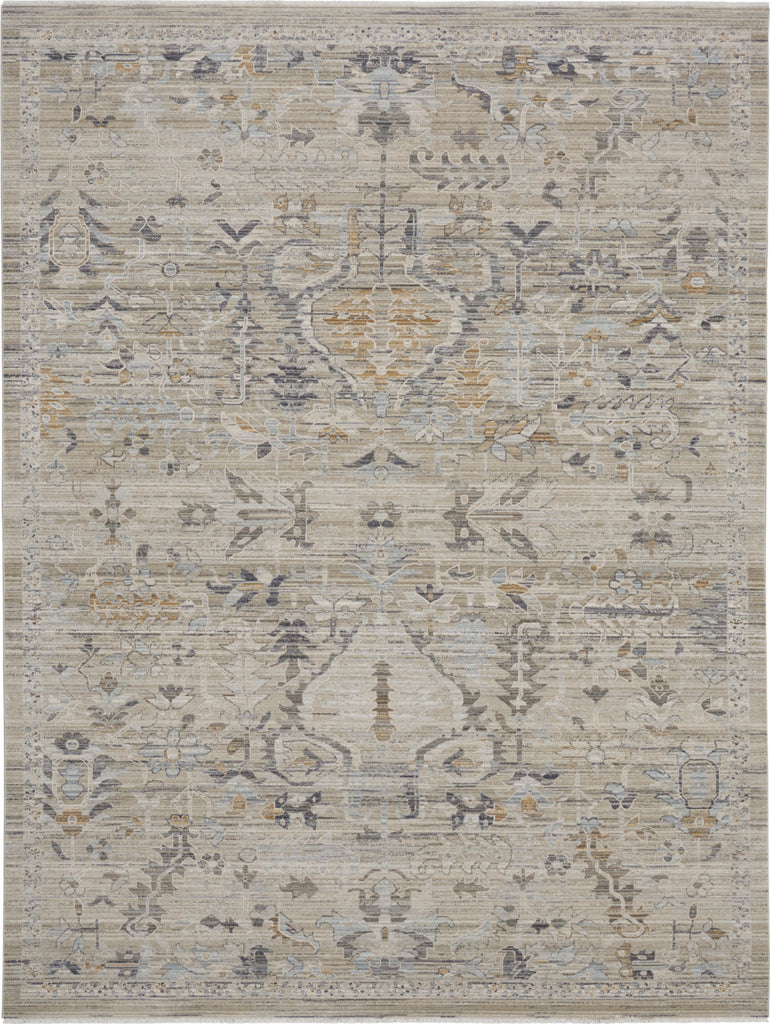 Nourison Nyle NYE02 Ivory Taupe Area Rug main image