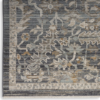 Nourison Nyle NYE02 Navy Multicolor Area Rug Texture Image