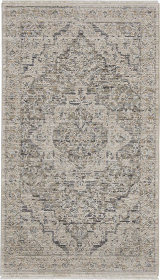 Nourison Nyle NYE04 Ivory Taupe Area Rug Texture Image