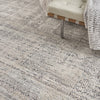 Nourison Nyle NYE06 Ivory Blue Area Rug Corner Image