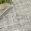 Nourison Nyle NYE06 Ivory Blue Area Rug Room Image