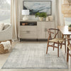 Nourison Nyle NYE06 Ivory Blue Area Rug Room Image