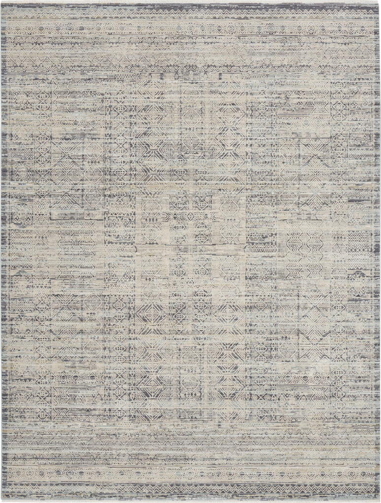 Nourison Nyle NYE06 Ivory Blue Area Rug main image