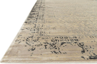 Loloi Nyla NY-18 Ivory / Charcoal Area Rug  Corner