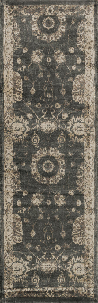 Loloi Nyla NY-25 Charcoal / Beige Area Rug Runner Image