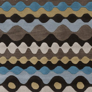 Surya Oasis OAS-1084 Black Hand Tufted Area Rug Sample Swatch