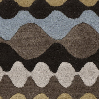 Surya Oasis OAS-1084 Black Hand Tufted Area Rug Sample Swatch