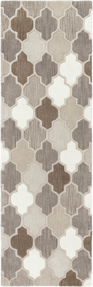 Surya Oasis OAS-1088 Gray Hand Tufted Area Rug 2'6'' X 8' Runner