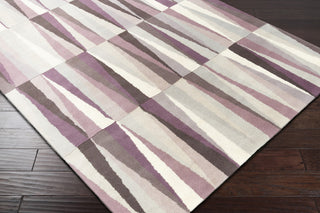 Surya Oasis OAS-1098 Eggplant Hand Tufted Area Rug 5x8 Corner