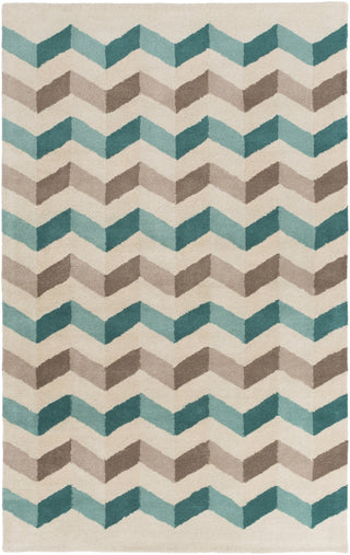 Surya Oasis OAS-1107 Teal Area Rug 5' x 8'