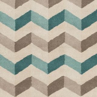 Surya Oasis OAS-1107 Teal Hand Tufted Area Rug Sample Swatch