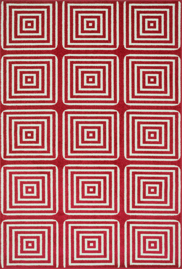 Loloi Oasis OS-01 Red/Ivory Area Rug