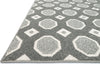 Loloi Oasis OS-02 Grey / Ivory Area Rug Corner Shot