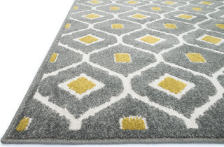 Loloi Oasis OS-03 Grey / Citron Area Rug Corner Shot