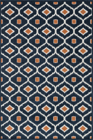 Loloi Oasis OS-03 Navy / Orange Area Rug main image