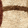Orian Rugs Oasis Shag Circle of Life Beige Area Rug Swatch