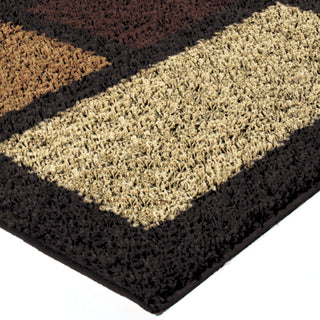 Orian Rugs Oasis Shag Color Grid Multi Area Rug Corner Shot