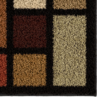 Orian Rugs Oasis Shag Color Grid Multi Area Rug Close Up