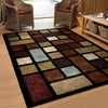 Orian Rugs Oasis Shag Color Grid Multi Area Rug Room Scene Feature