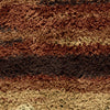 Orian Rugs Oasis Shag Rural Road Red Area Rug Swatch