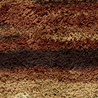 Orian Rugs Oasis Shag Rural Road Red Area Rug Swatch