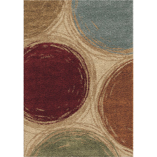 Orian Rugs Oasis Shag Traced Spheres Multi Area Rug main image