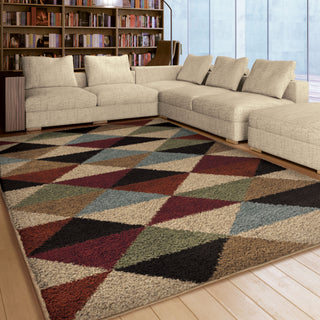 Orian Rugs Oasis Shag Perez Multi Area Rug Room Scene Feature