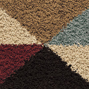 Orian Rugs Oasis Shag Perez Multi Area Rug Swatch