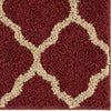 Orian Rugs Oasis Shag Pasture Red Area Rug Close Up