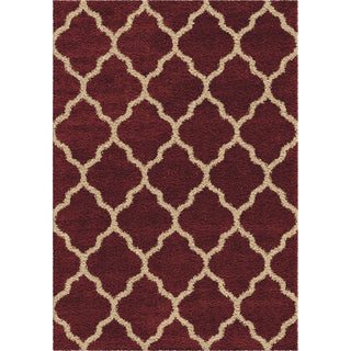 Orian Rugs Oasis Shag Pasture Red Area Rug main image