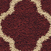 Orian Rugs Oasis Shag Pasture Red Area Rug Swatch