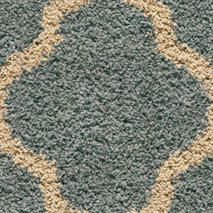 Orian Rugs Oasis Shag Pasture Blue Area Rug Swatch