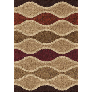 Orian Rugs Oasis Shag Rowing Waves Multi Area Rug main image