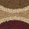 Orian Rugs Oasis Shag Rowing Waves Multi Area Rug Swatch