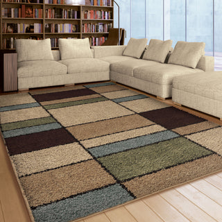 Orian Rugs Oasis Shag Throston Multi Area Rug Room Scene Feature