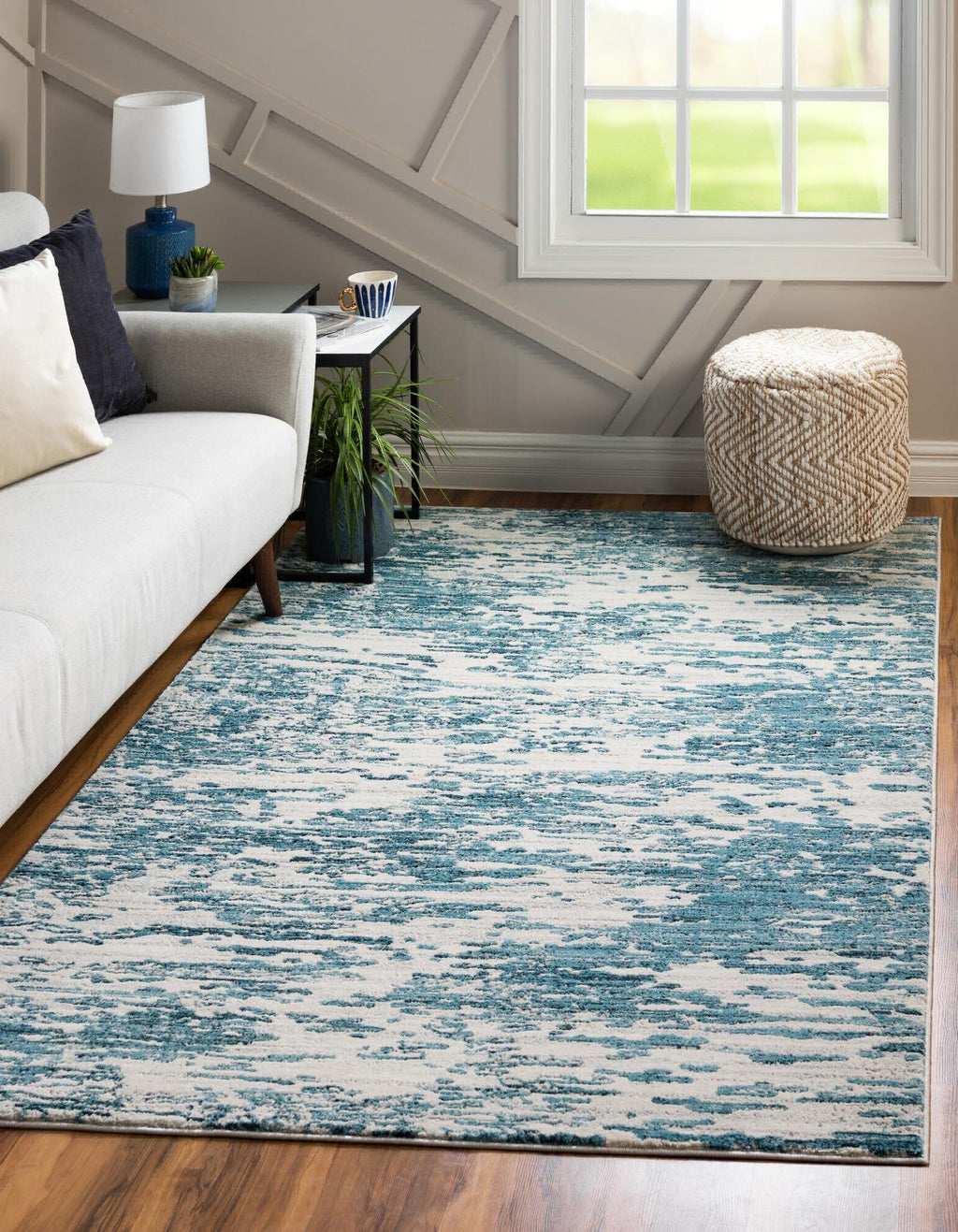 Unique Loom Oasis T-OSIS1 Blue Area Rug – Incredible Rugs and Decor