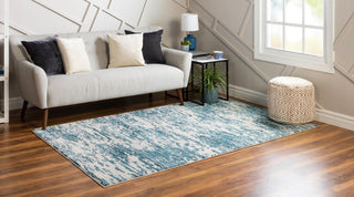 Unique Loom Oasis T-OSIS1 Blue Area Rug Rectangle Lifestyle Image