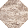 Unique Loom Oasis T-OSIS1 Brown Area Rug Octagon Lifestyle Image