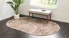 Unique Loom Oasis T-OSIS1 Brown Area Rug Oval Lifestyle Image