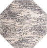 Unique Loom Oasis T-OSIS1 Gray Area Rug Octagon Lifestyle Image