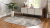 Unique Loom Oasis T-OSIS1 Gray Area Rug Oval Lifestyle Image