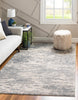Unique Loom Oasis T-OSIS1 Gray Area Rug Rectangle Lifestyle Image