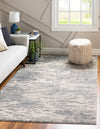 Unique Loom Oasis T-OSIS1 Gray Area Rug Rectangle Lifestyle Image