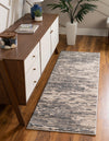 Unique Loom Oasis T-OSIS1 Gray Area Rug Runner Lifestyle Image