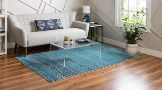 Unique Loom Oasis T-OSIS2 Blue Area Rug Rectangle Lifestyle Image