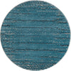 Unique Loom Oasis T-OSIS2 Blue Area Rug Round Top-down Image