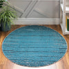 Unique Loom Oasis T-OSIS2 Blue Area Rug Round Lifestyle Image