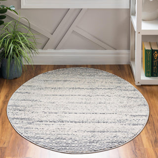 Unique Loom Oasis T-OSIS2 Cream Area Rug Round Lifestyle Image