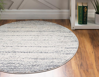 Unique Loom Oasis T-OSIS2 Cream Area Rug Round Lifestyle Image